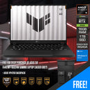 Asus TUF FA401WV-RG024W Gaming Laptop (Jaeger Grey) | 14" WQXGA (2560x1600) IPS 165Hz | Ryzen AI 9 HX 370 | 16GB RAM | 1TB SSD | RTX 4060 | Windows 11 Home + Asus VP4700 Backpack