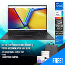 Asus Vivobook 16 X1605VA-MB1789WSM Laptop (Indie Black) | 16 WUXGA (1920X1200) | i7-13620H | 16GB RAM | 512GB SSD | Intel Iris Graphics | W11 | MS OFFICE HOME & STUDENT 2021 + M365 | Asus AP4600 Backpack