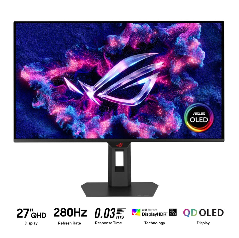 Asus ROG Strix OLED XG27ACDMS 27" QHD (2560x1440) 280Hz 0.03ms(GTG) QD-OLED Ultra Fast Gaming Monitor