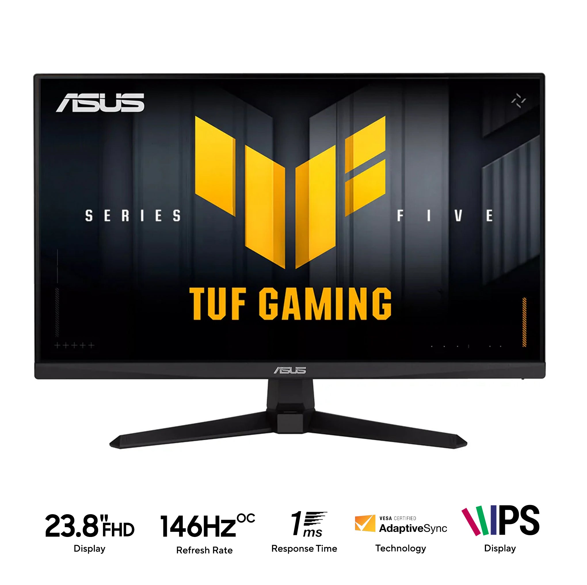 ASUS TUF Gaming VG249QE5A 23.8" FHD (1920x1080) 144Hz (OC 146Hz) 1ms (MPRT) IPS Gaming Monitor With Tilt Adjustment