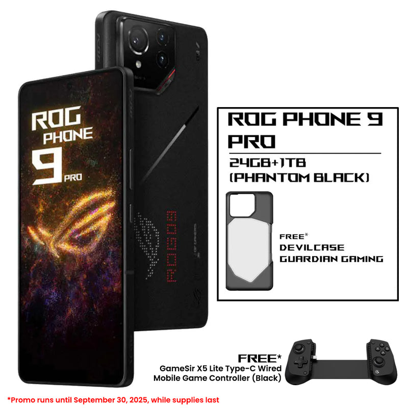 Asus ROG Phone 9 Pro Android 15 Snapdragon 8 6.78" FHD+ Gaming Mobile (Phantom Black)