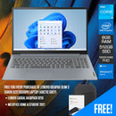 Lenovo Ideapad Slim 3 15IRU8 82X70030PH Laptop (Arctic Grey) | 15.6" FHD (1920x1080) | i3 1305U | 8GB RAM | 512GB SSD | Intel UHD Graphics | Windows 11 Home | MS Office Home & Student 2021 | Lenovo Casual Backpack B210