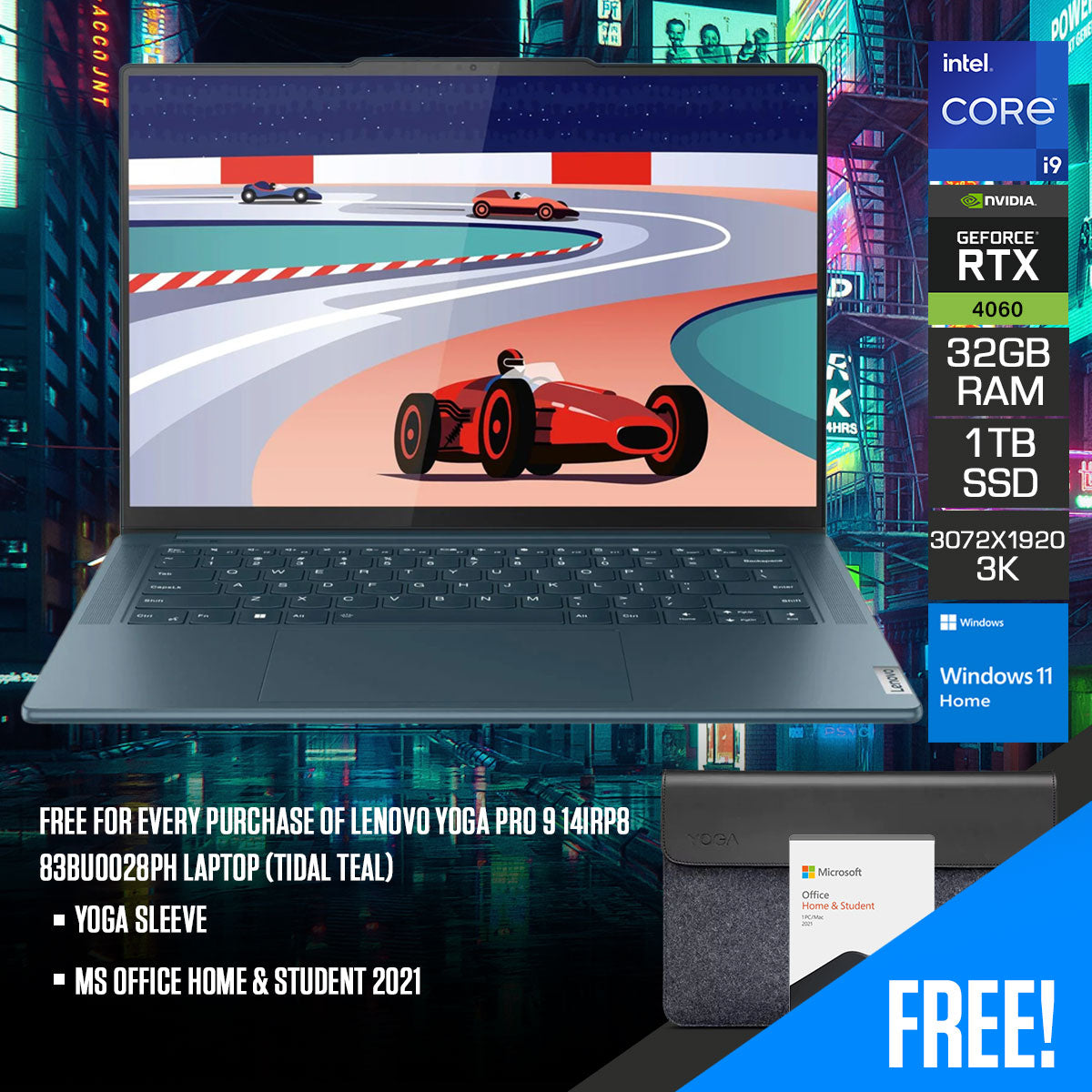 Lenovo Yoga Pro 9 14IRP8 83BU0028PH Laptop (Tidal Teal)  
