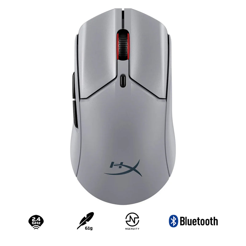 HyperX Pulsefire Haste 2 Pro 4K Wireless Gaming Mouse for PC/PS5/Xbox Series X/S (Slate Grey) (A1KY5AA)