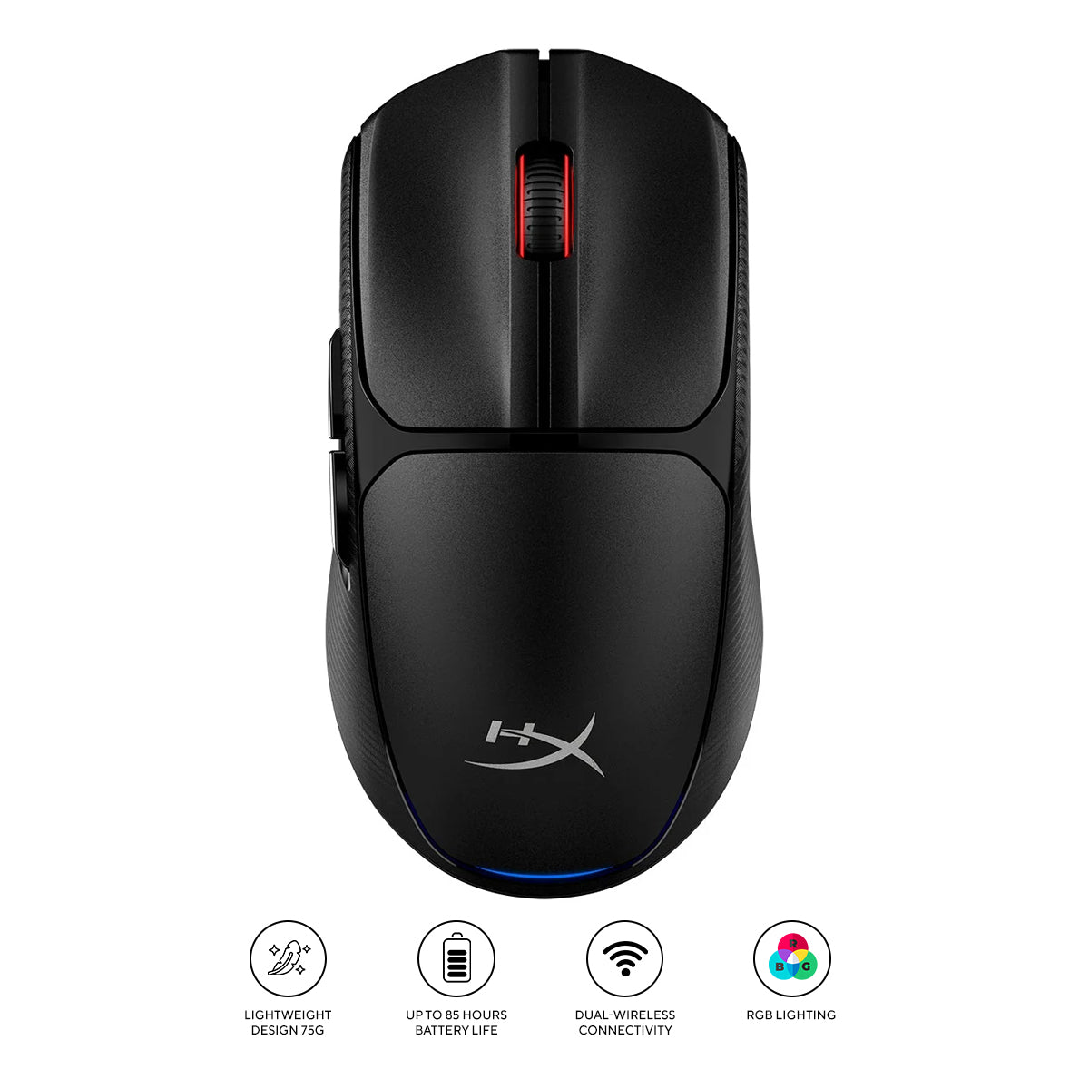 HyperX Pulsefire Fuse Wireless Black Gaming Mouse (Black)
