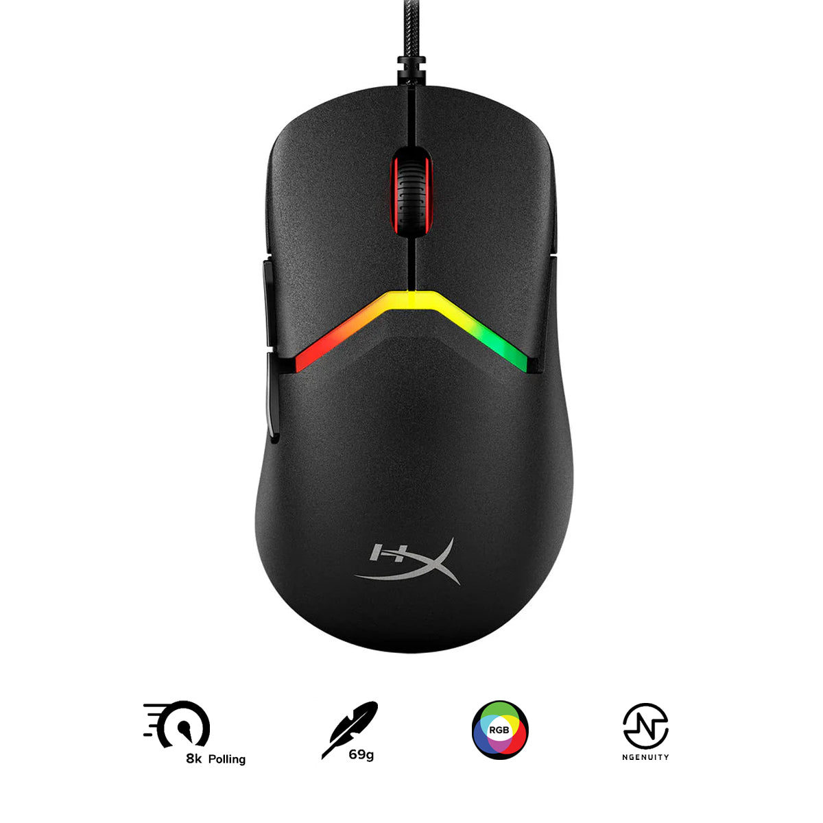 HyperX Pulsefire Saga Wired Gaming Mouse for PC/PS5/Xbox Series X/S (Black) (A2PB3AA)