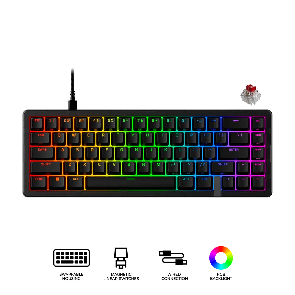 HyperX Origins 2 Pro 65 RGB Magnetic Wired Mechanical Gaming Keyboard