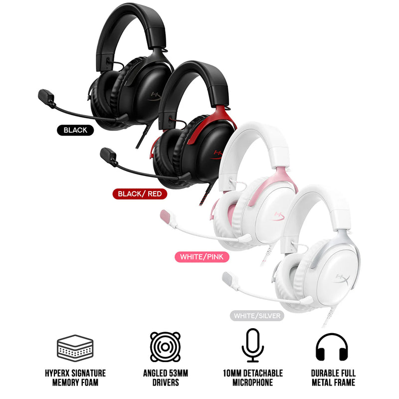 HyperX Cloud III Gaming Headset For PC/PS5/PS4/XBOX Series X/S / XBOXONE/NSW/Mobile