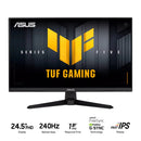 Asus TUF Gaming Series 5 VG259QM5A 24.5" FHD (1920x1080) 240Hz 1ms(GTG) 0.3ms(min.) Fast IPS Gaming Monitor with Tilt Adjustment