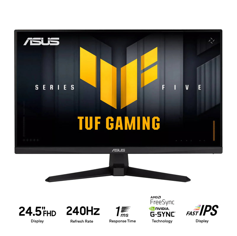Asus TUF Gaming Series 5 VG259QM5A 24.5" FHD (1920x1080) 240Hz 1ms(GTG) 0.3ms(min.) Fast IPS Gaming Monitor with Tilt Adjustment