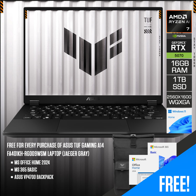 Asus TUF Gaming A14 FA401KH-RG009WSM Laptop (Jaeger Gray)