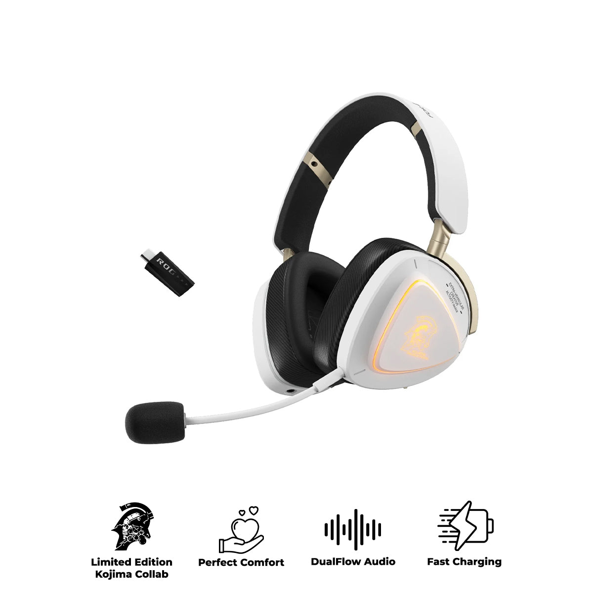 Asus ROG Delta II Gaming Headset (White - Kojima Ed.) (A703)