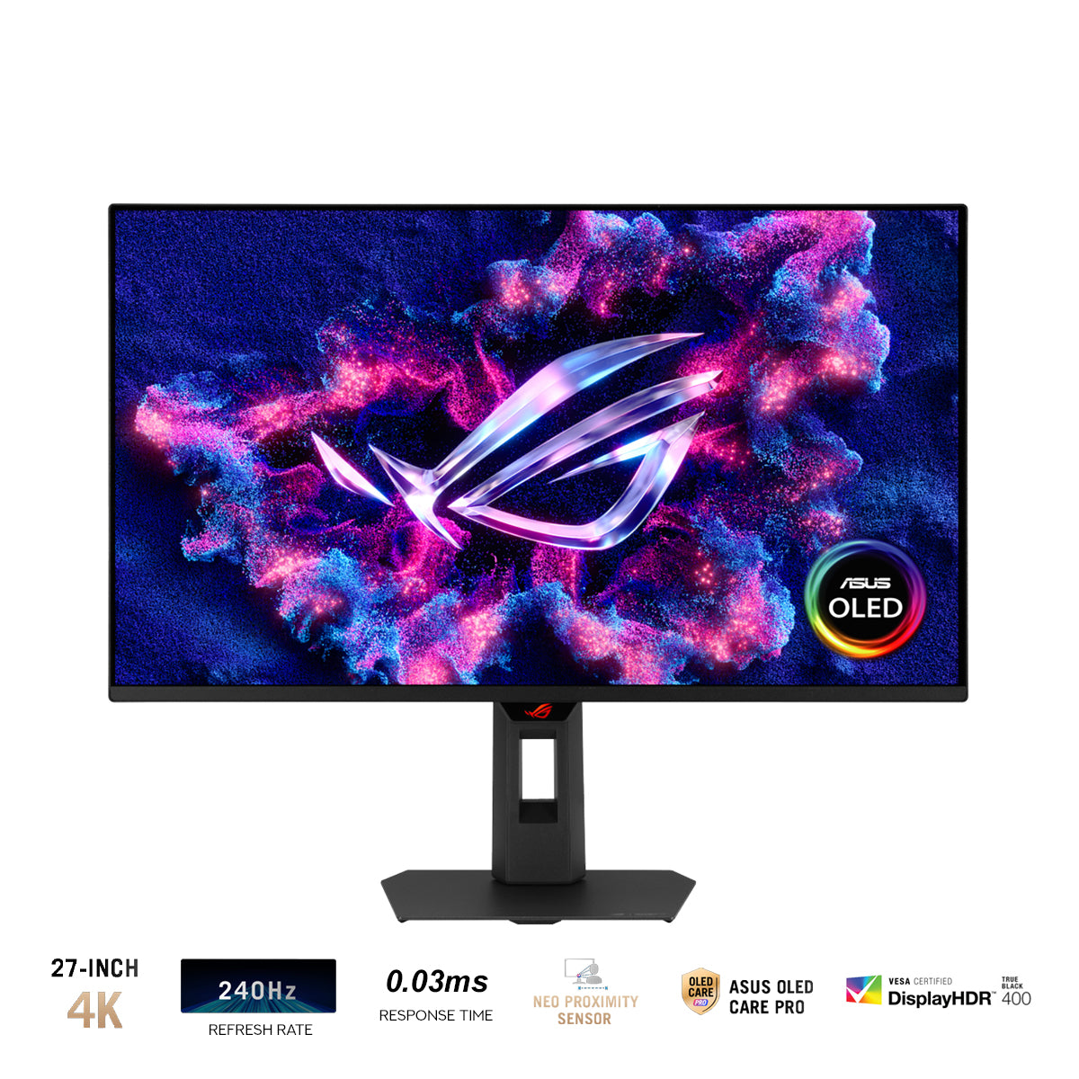 Asus ROG Strix OLED XG27UQDMS 27" 4K (3840x2160) 240Hz 0.03ms GTG Tandem QD-OLED Gaming Monitor