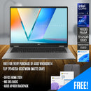 ASUS Vivobook 14 Flip TP3407SA-SG167WSM Laptop (Matte Gray)