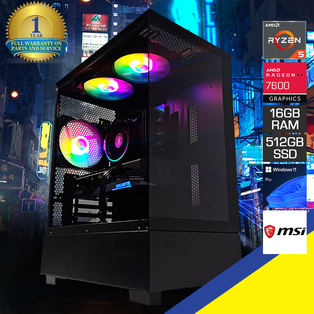 Alpha Pano M110A Black Desktop Gaming PC