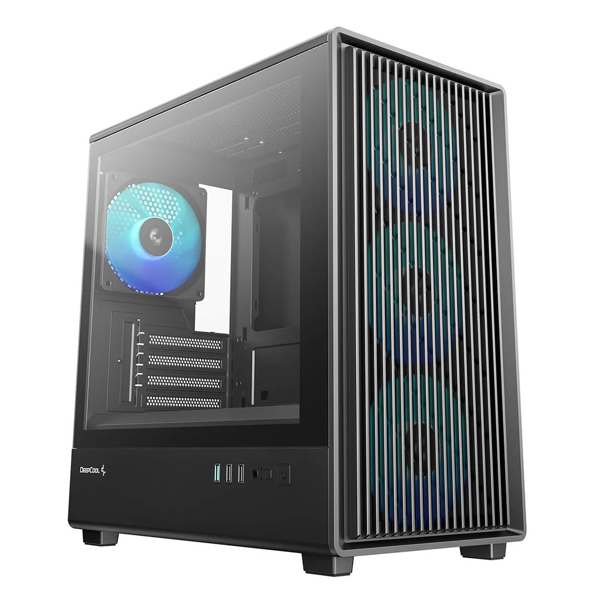 DeepCool CC350 4F Tempered Glass High-Airflow Micro-ATX / M-ATX PC Case