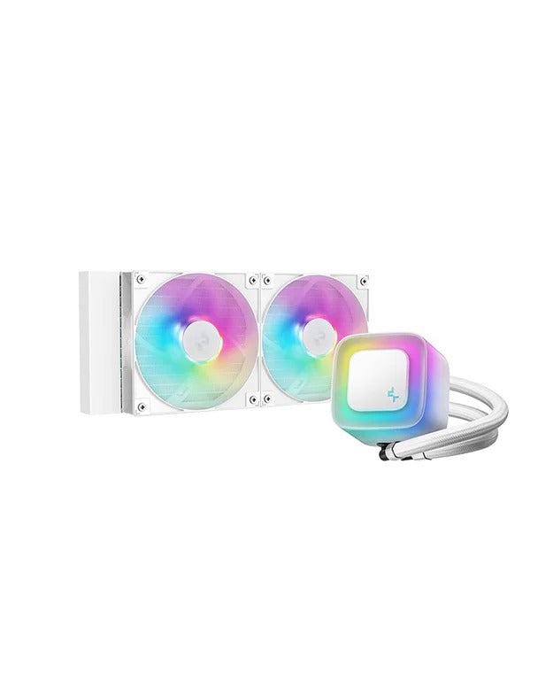 Deepcool LE240 V2 ARGB 240mm Liquid CPU Cooler (Black, White) (R-LE240-BKAMMC-G-2, R-LE240-WHAMMN-G-2)