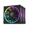 DeepCool FL12R 3-in-1 3x120mm Unique ARGB Fans (Black, White)
