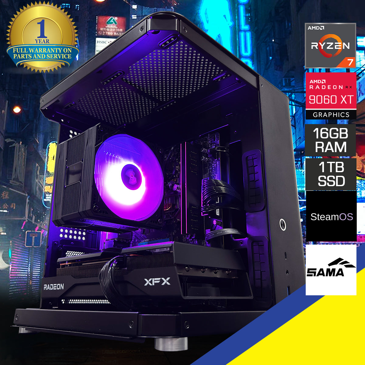 Aurora S TK-1 Black Desktop Gaming PC