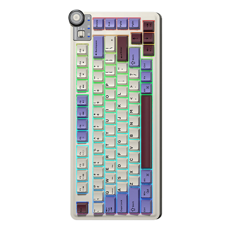 Aula AU75 3-in-1 Hot-Swap RGB Gasket Mechanical Gaming Keyboard with Multi-Function Knob