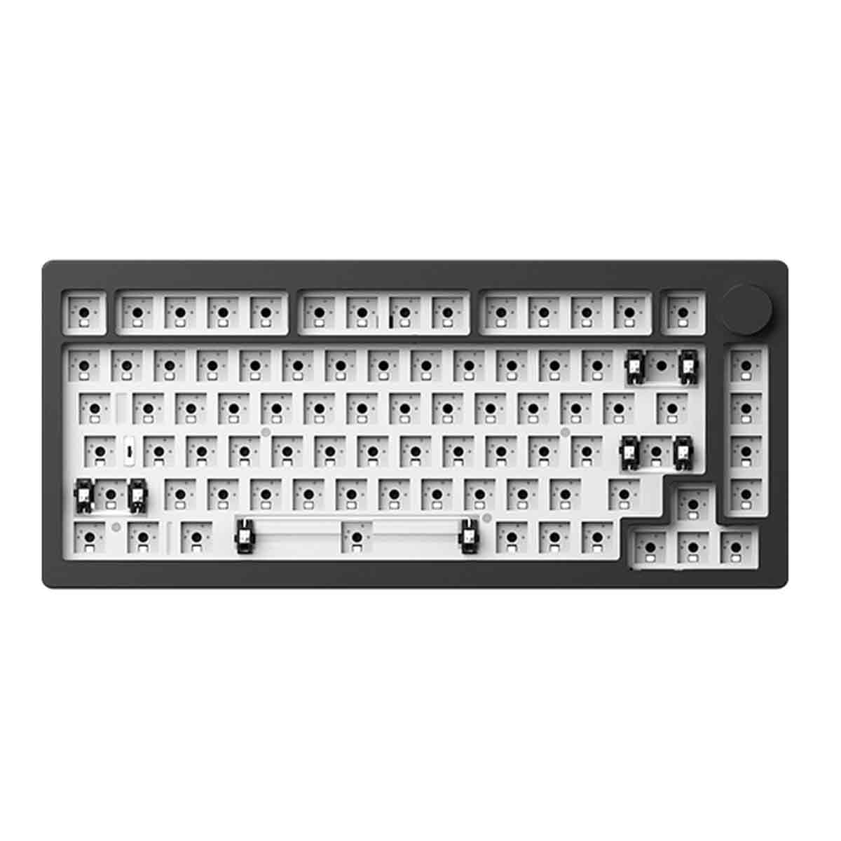 Monsgeek M1 V3 QMK Barebone DIY Kit Aluminum Case RGB Hot-Swappable Mechanical Keyboard (Dark Night, Pastel Pink, Horizon Blue, Moonlight White)
