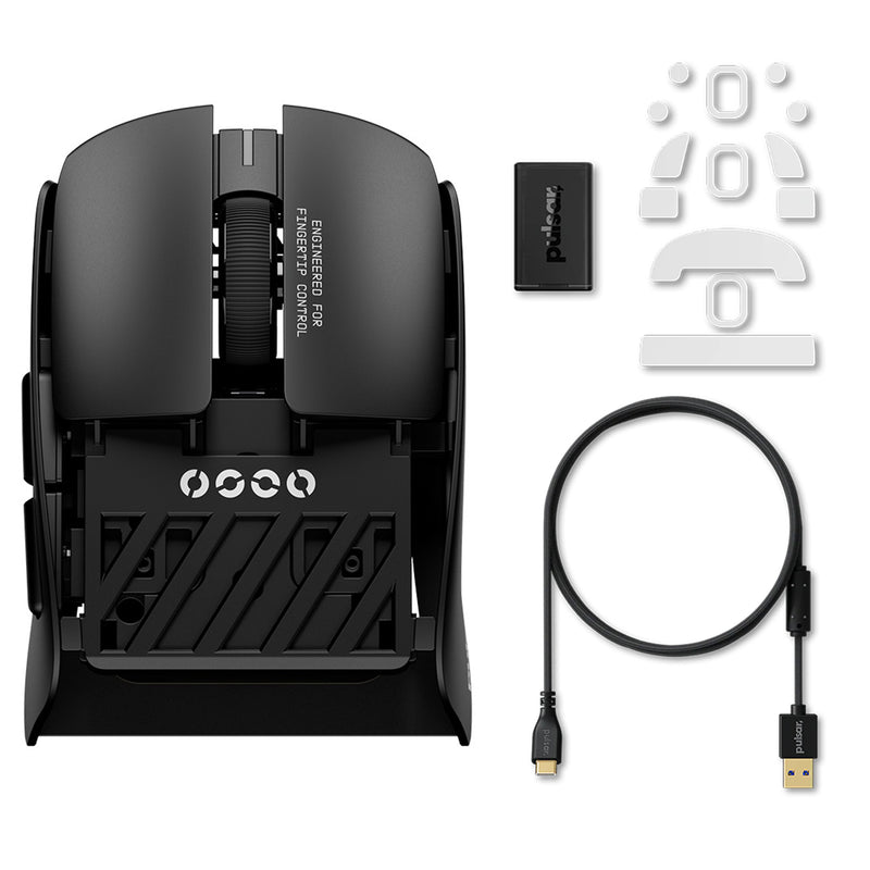 Pulsar Lab X2F Fingertip Launch Edition Wireless Gaming Mouse Size 1 (Black) (PX2F101)