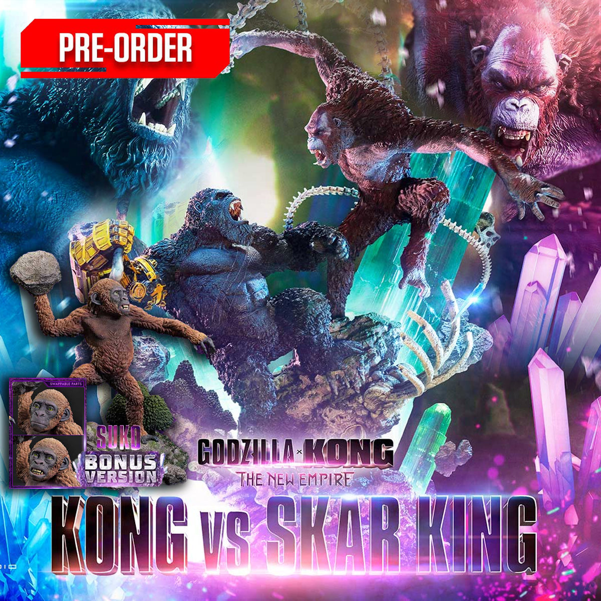 Ultimate Diorama Masterline Godzilla x Kong: The New Empire (Film) Kong vs. Skar King