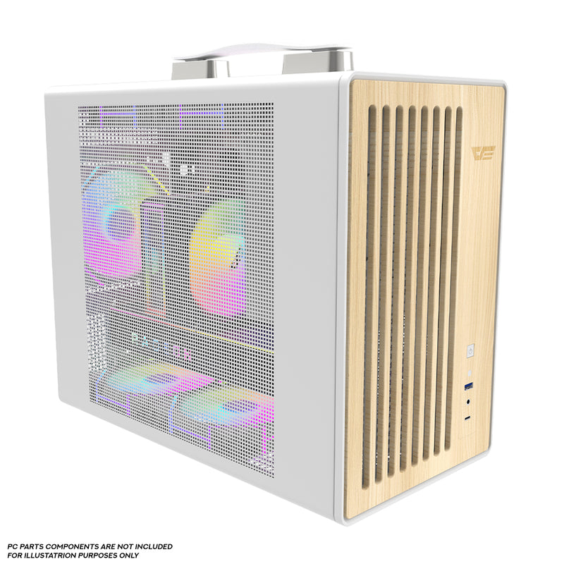 DarkFlash WD200 Wood Edition M-ATX PC Case