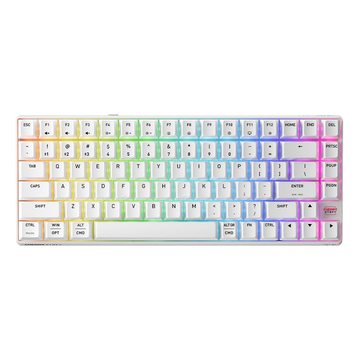 Cherry XTRFY K33 Tri-Mode Compact Wireless Mem-Chanical Gaming Keyboard (White) (G8D-24030PAAUS-0)