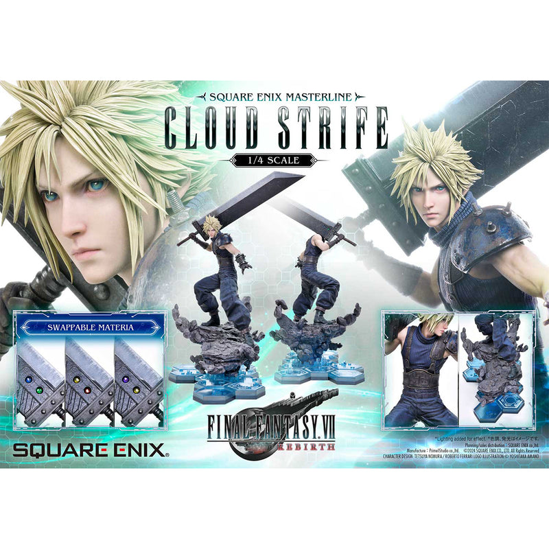 Square Enix Masterline Final Fantasy VII Rebirth 1/4 Scale - Cloud Strife Pre-Order Downpayment