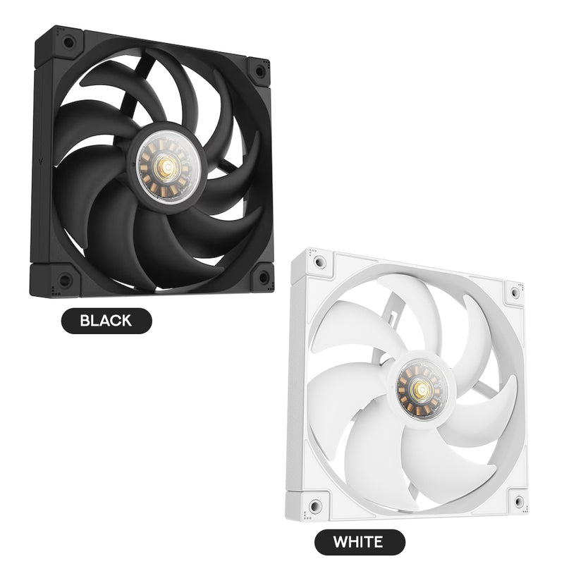 DeepCool FT14 Single 140mm Highly Efficient Performance Fan (Black, White)