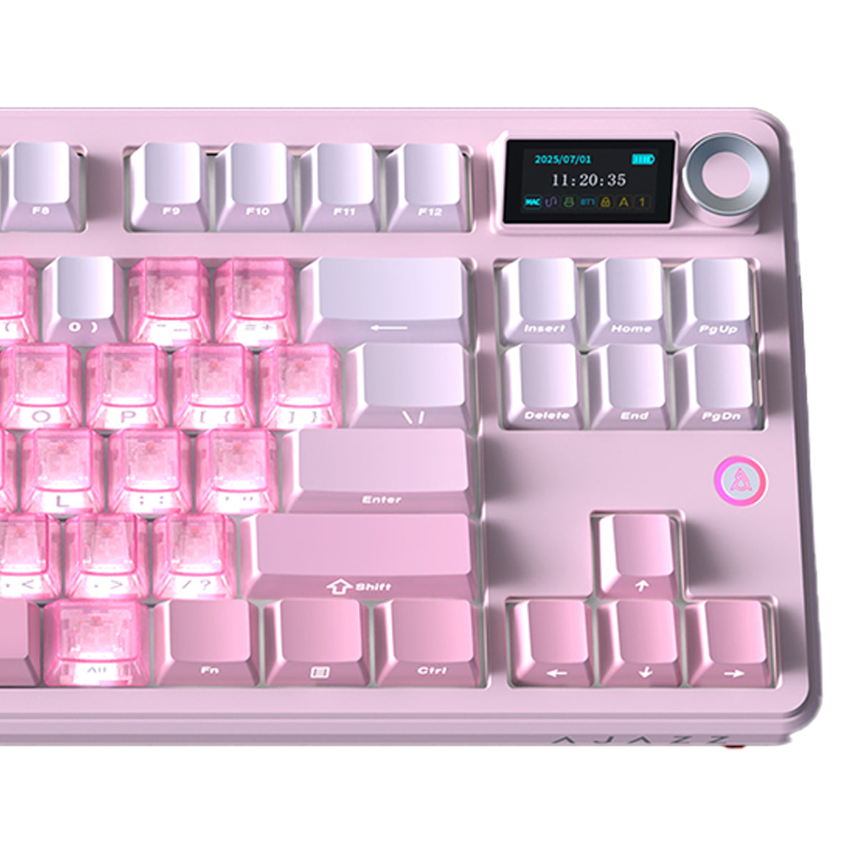Ajazz MK87 RGB 87 Keys Hot-Swappable Mechanical Keyboard (Gradient Pink) (Litchi Switch)