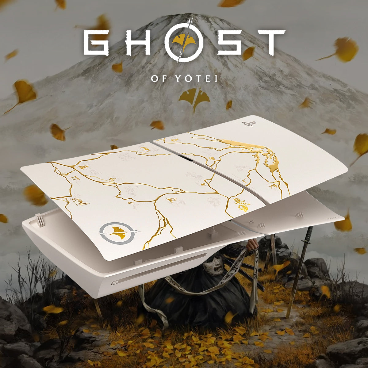 PS5 Console Cover Ghost of Yotei Gold Limited Edition