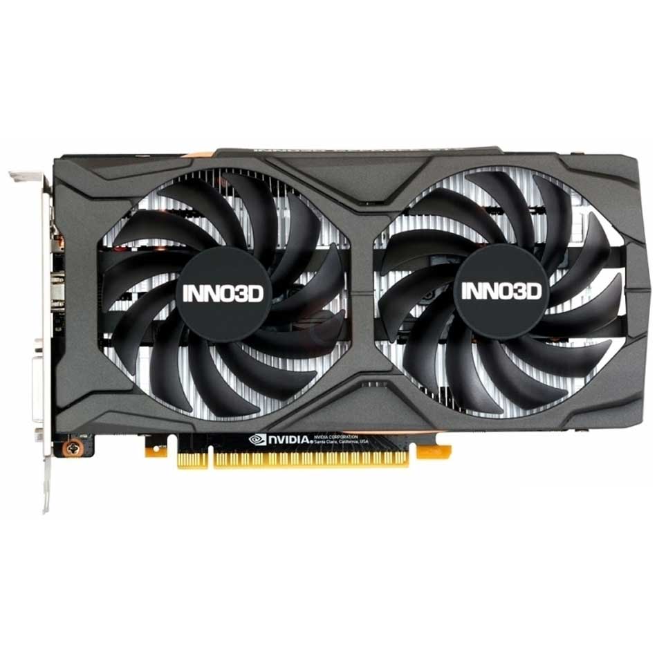 INNO3D GeForce GTX 1650 Twin X2 OC V3 4GB GDDR6 Graphics Card (Black) | DataBlitz