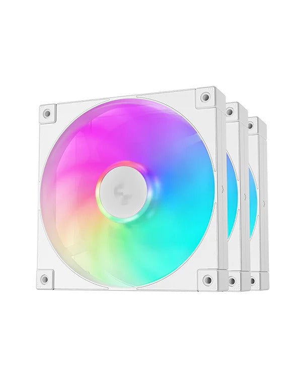DeepCool FD14 ARGB 3x140mm Fans (Black, White) (R-FD14-BKAPN3-G, R-FD14-WHAPN3-G)