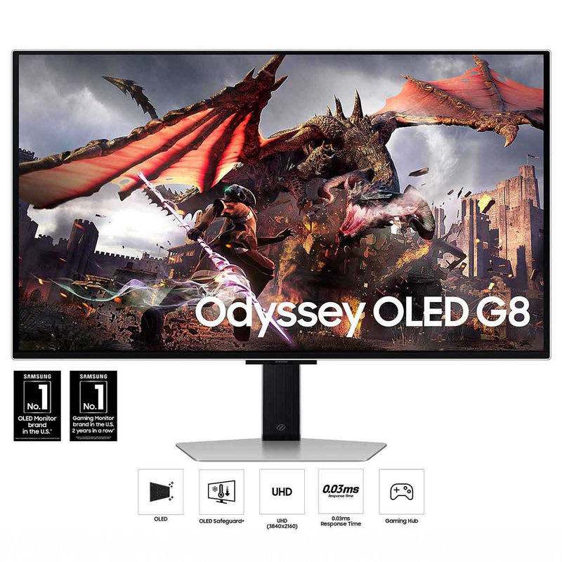 Samsung Odyssey G8 LS32DG802SEXXP 32" 4K (3840x2160) 240Hz 0.03ms (GtG) OLED Gaming Monitor