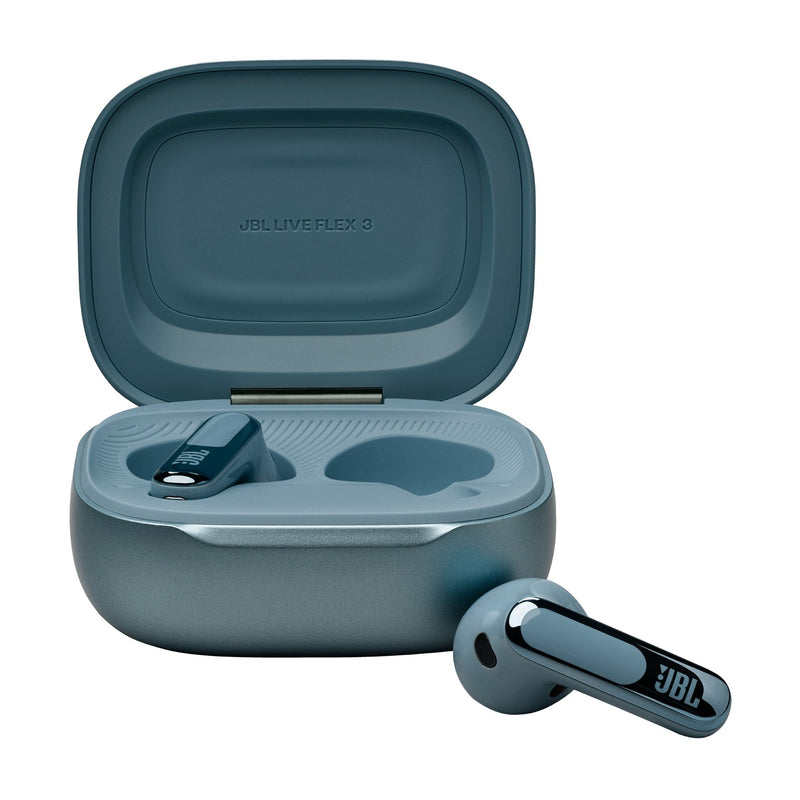 JBL Live Flex 3 True Wireless Noise-Cancelling Earbuds with Open-Stick Design & Smart Charging Case