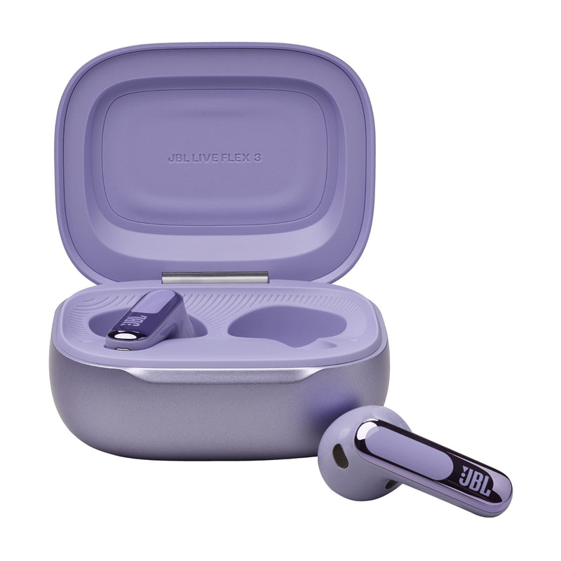 JBL Live Flex 3 True Wireless Noise-Cancelling Earbuds with Open-Stick Design & Smart Charging Case