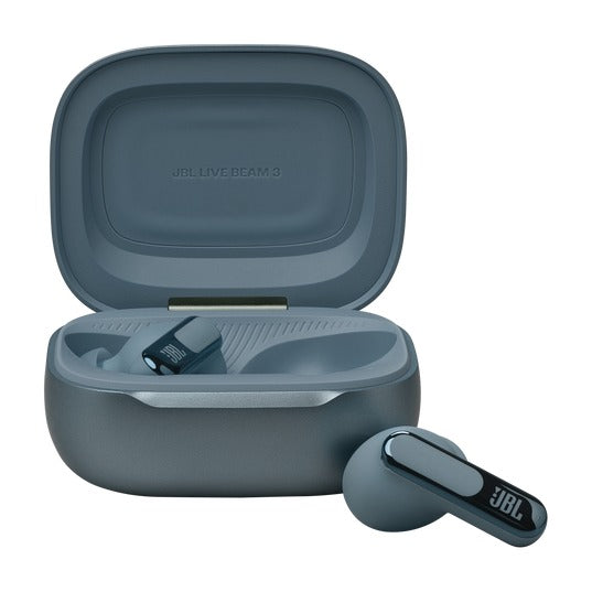 JBL Live Beam 3 True Wireless Noise Cancelling Closed-Stick Earbuds (Black, Silver, Purple, Blue)