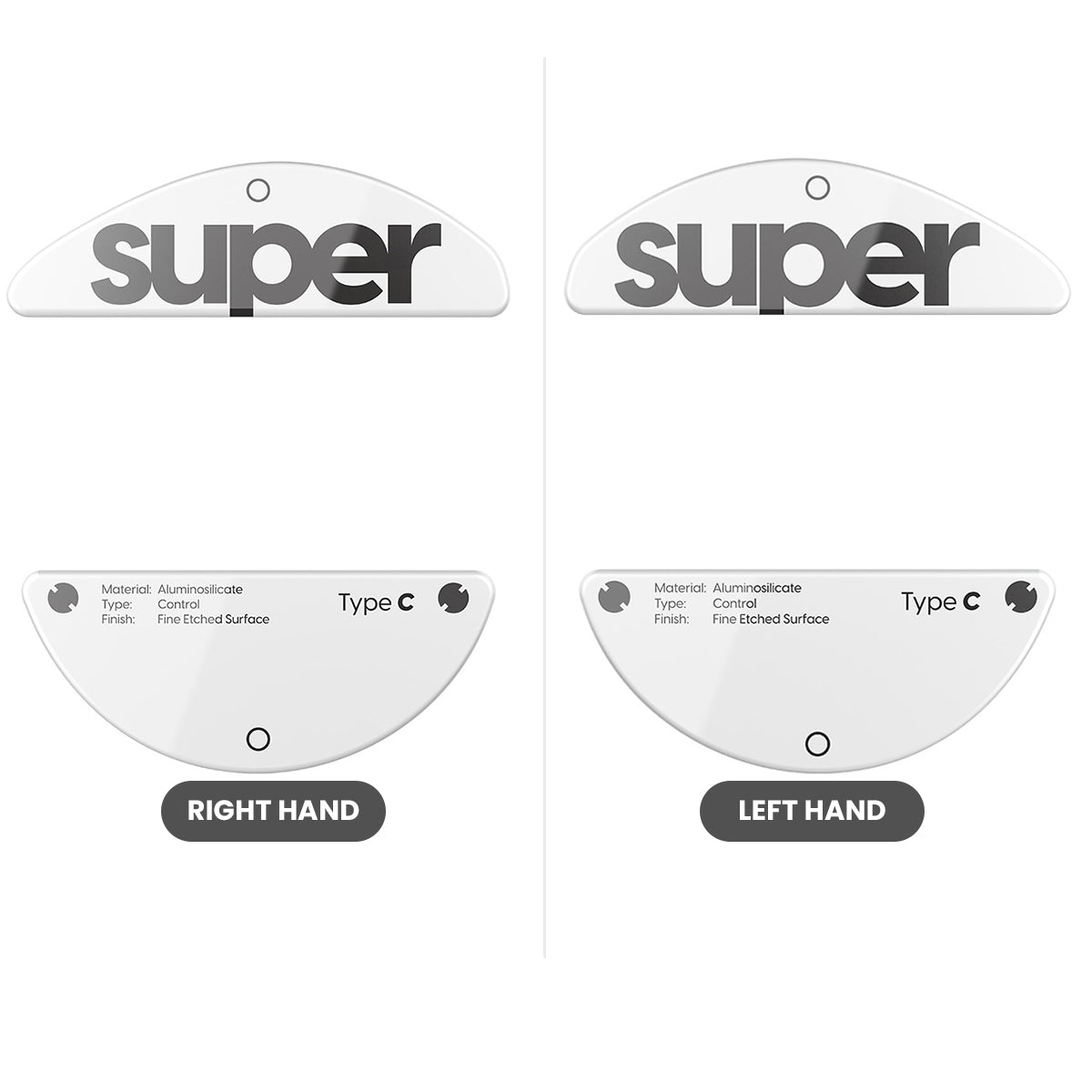 Pulsar Superglide Glass Skates for X3 Series Type-C Right Handed