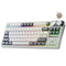 Royal Kludge RK-S85 Tri-Mode RGB 85 Keys Hot Swappable Mechanical Keyboard White Night