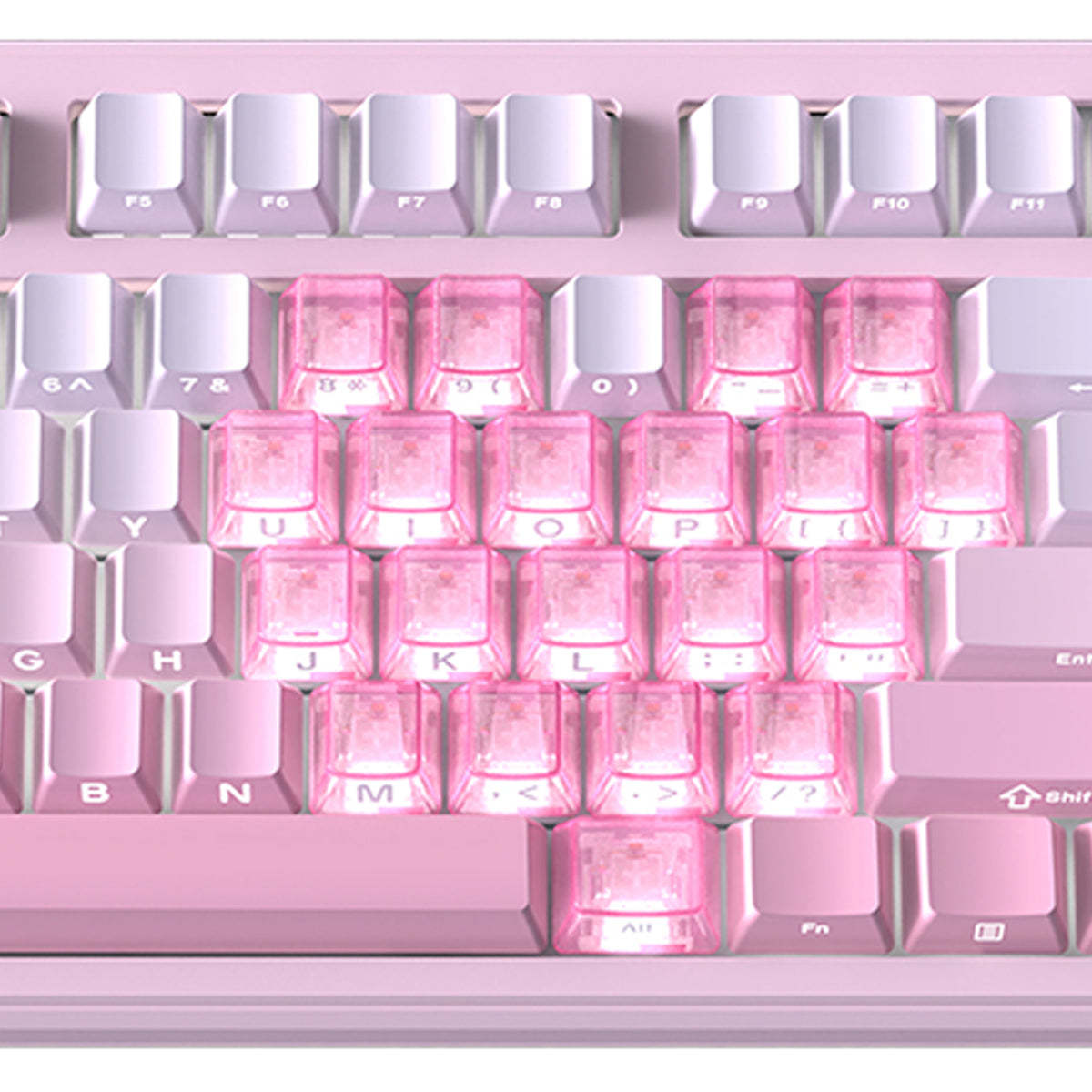 Ajazz MK87 RGB 87 Keys Hot-Swappable Mechanical Keyboard (Gradient Pink) (Litchi Switch)
