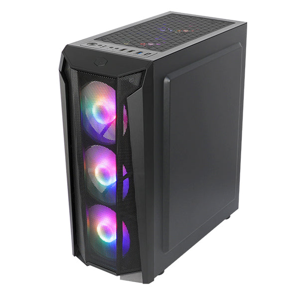 Frontier Trendsonic Cronus CR19A Black Tempered ATX Case (4 LED Fans)