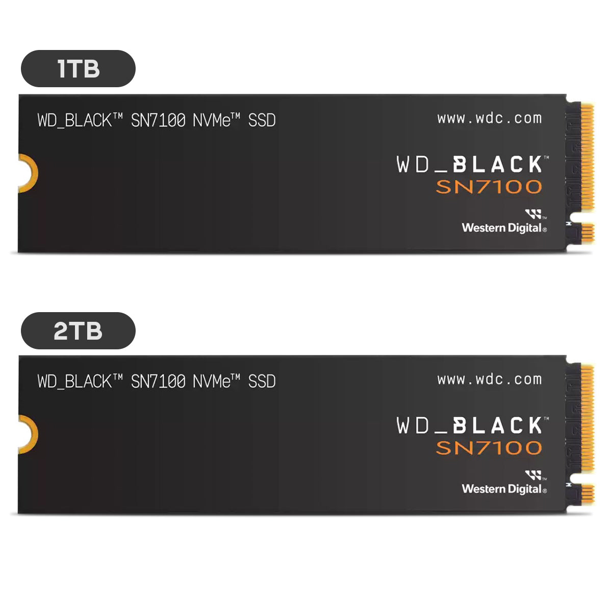 WD Black SN7100 NVMe PCIe Gen 4.0 M.2 2280 7250MB/s Read Speed Internal Gaming SSD