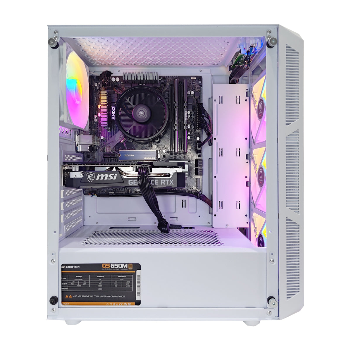 Alpha Hermes White Desktop Gaming PC