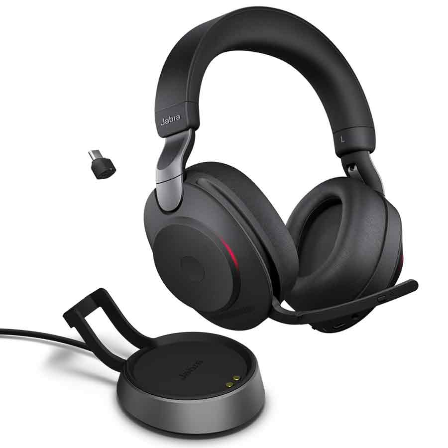 Jabra Evolve2 85 LINK380A MS Noise-Canceling Wireless Headset (Black)
