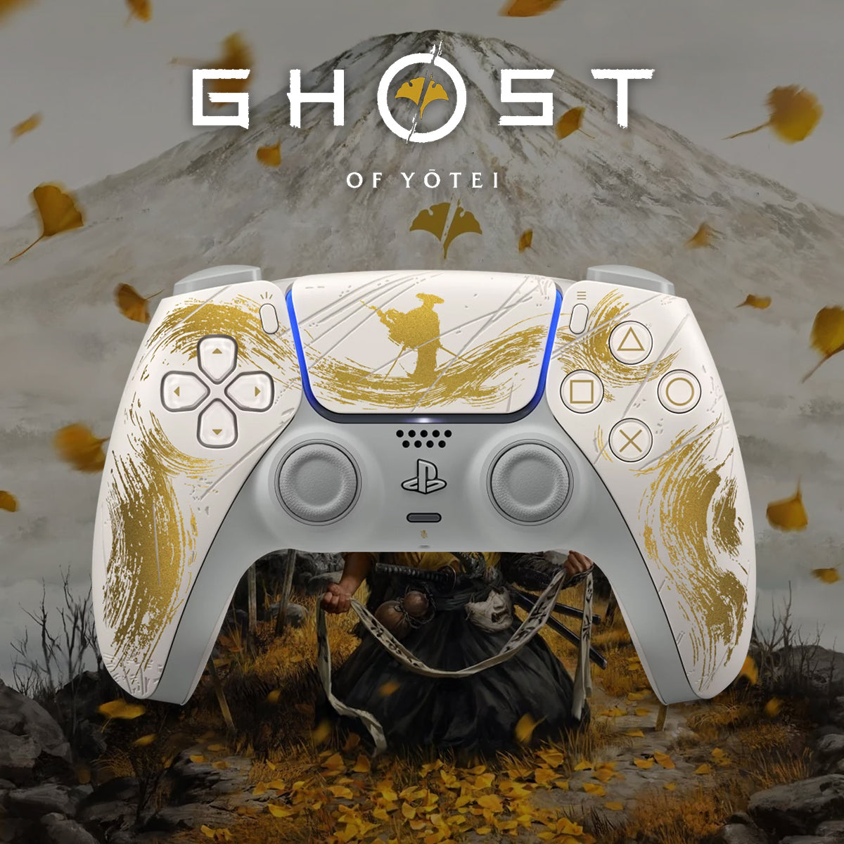 PS5 DualSense Wireless Controller Ghost of Yotei Gold Limited Edition