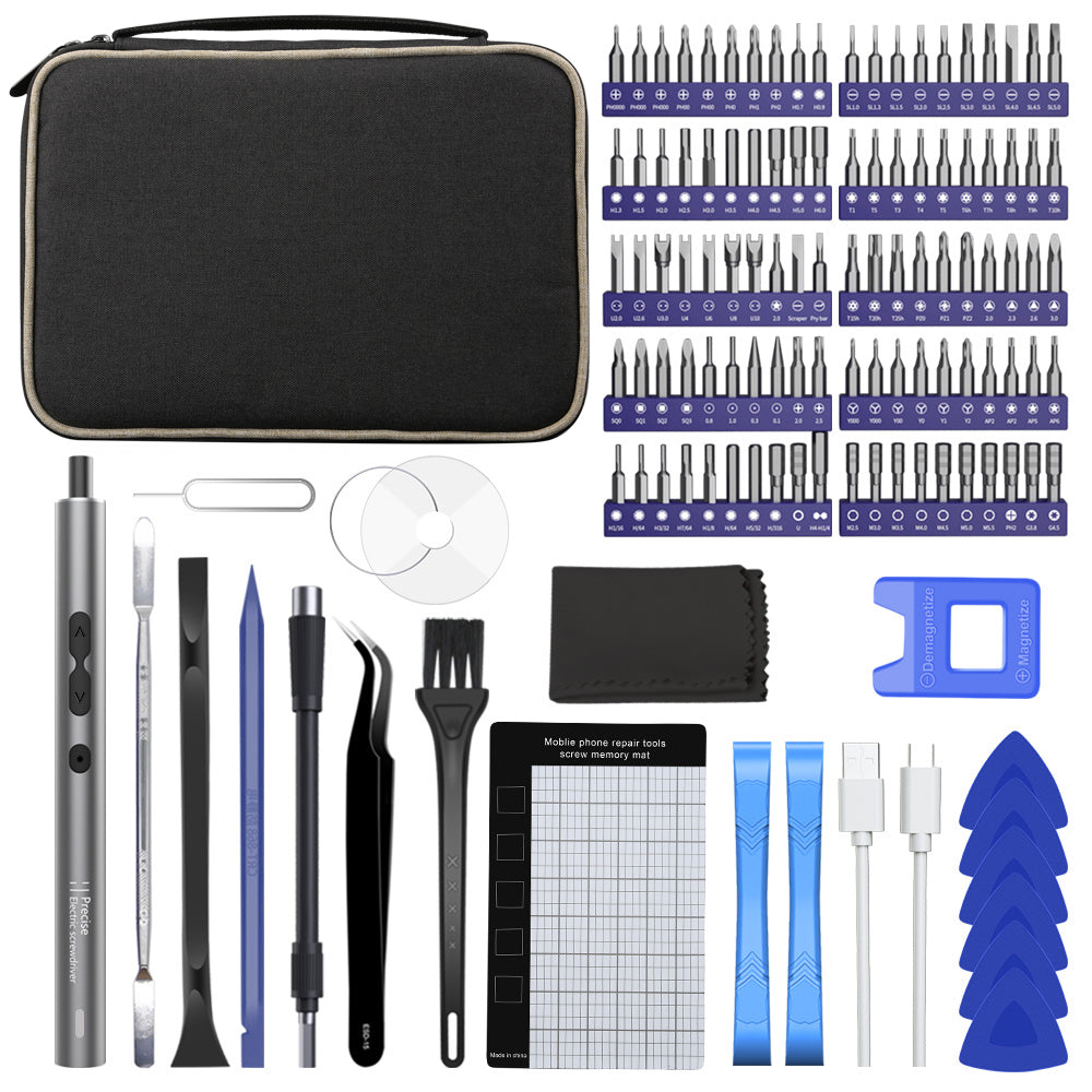 UF Tools 120-in-1 Precision Electric Screwdriver Set (w/ Cloth Bag) (NO-882039)