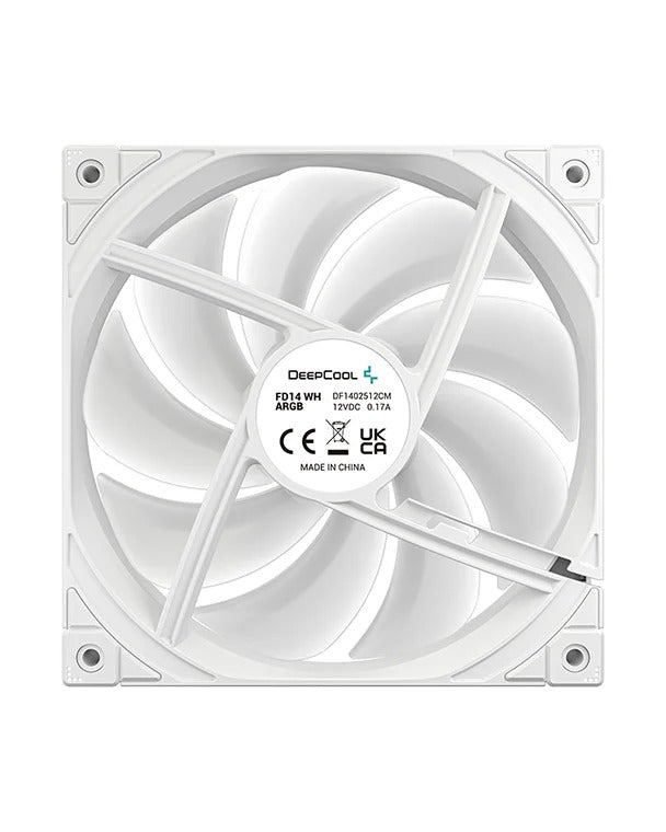 DeepCool FD14 ARGB 3x140mm Fans (Black, White) (R-FD14-BKAPN3-G, R-FD14-WHAPN3-G)