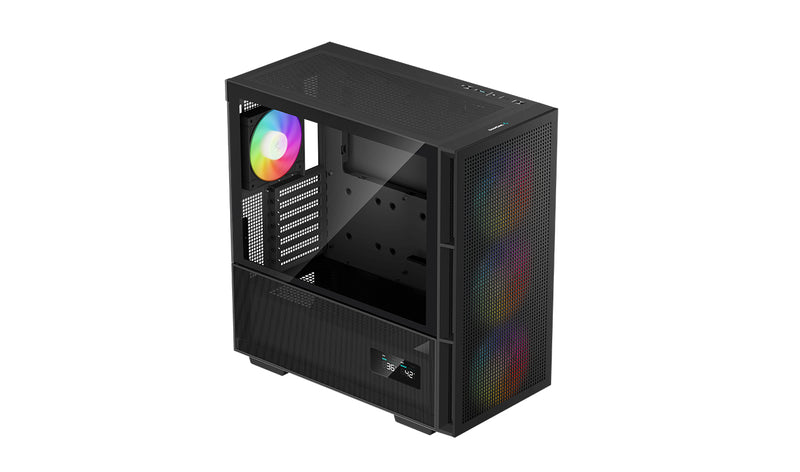 Deepcool CH560 Digital Airflow Case w/ Status Screen (Black) (R-CH560-BKAPE4D-G-1)